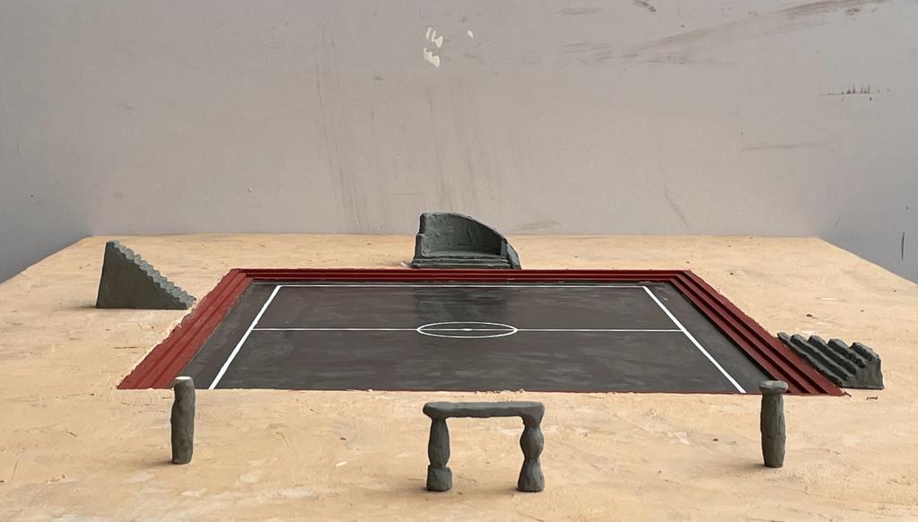 Oeuvre de Philippe Aguirre en residence a la Fondation MAM a Suza